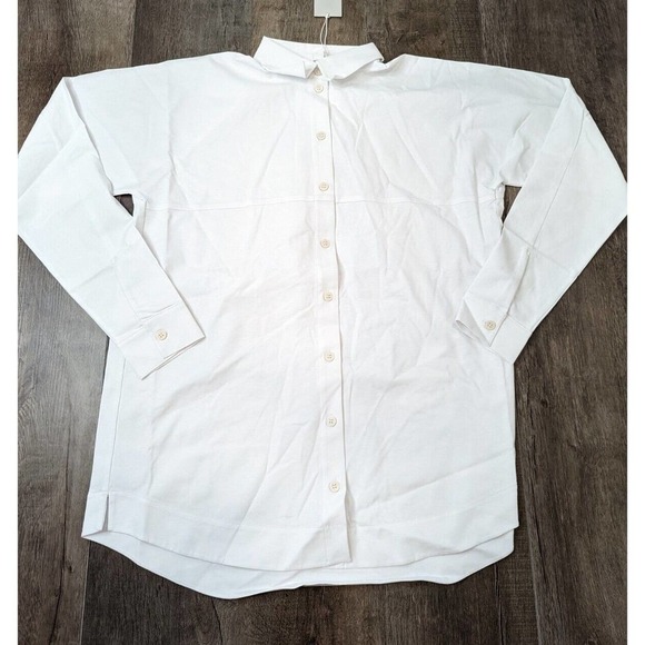 NWT COS Button Up Dress Shirt Size Small Men's White Long Sleeve - Picture 1 of 9
